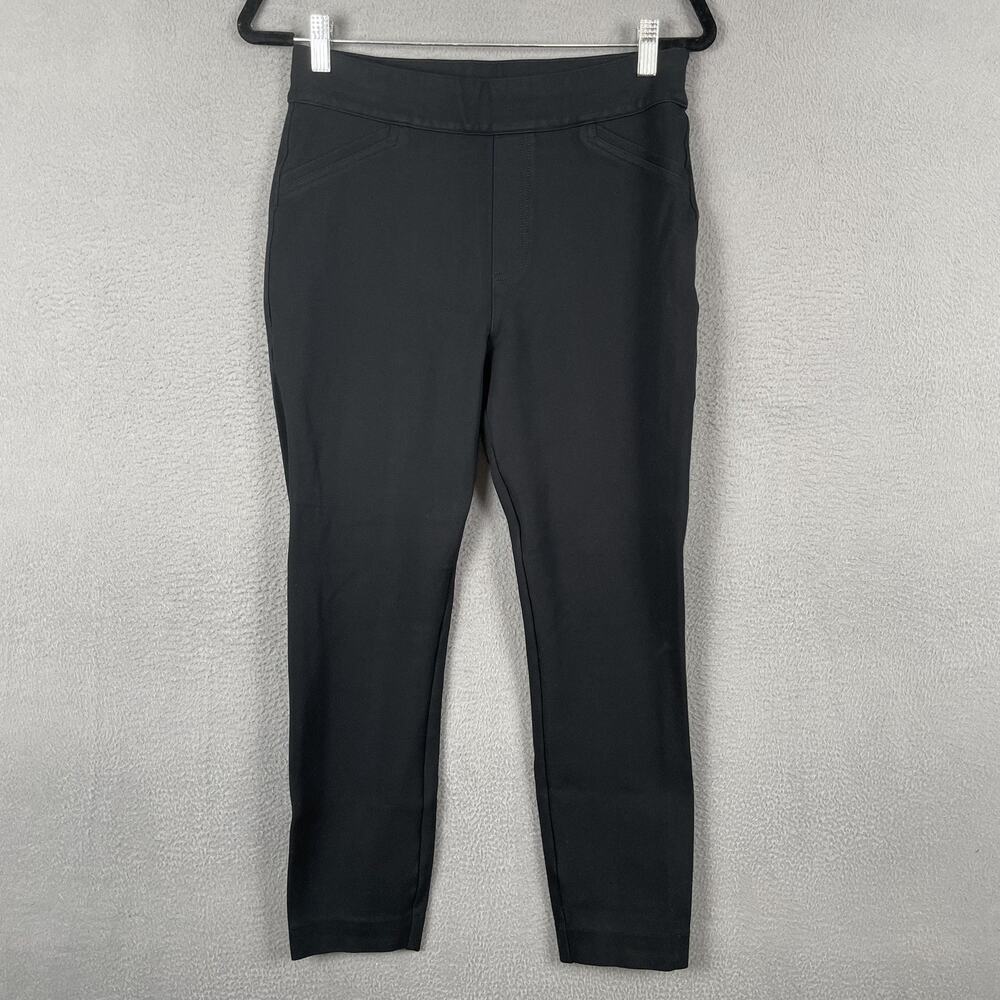 Spanx Pants Womens Medium Black Skinny Stretch Pull On Control Slimming Office